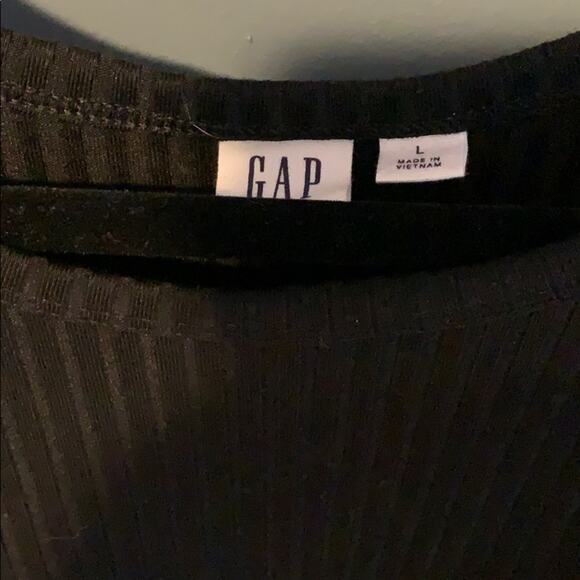 Gap black and floral fit and flare midi‎ dress - Picture 7 of 10